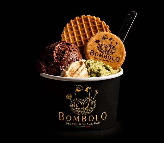Hausgemachtes Gelato bei Bombolo